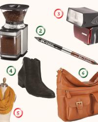 Christmas Wishlist: Jo Totes Bag, Scarves, & an External Flash