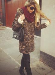 camouflage military parka