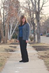Outfit Post - Ruffles and Tuxedo Pants