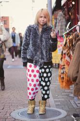 JAPAN #8: Sweat pants vs faux fur jacket in Harajuku, Tokyo.