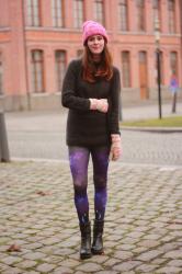 Galaxy Leggings, Fairisle Mittens