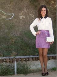 FALDA MORADA DISEÑADA Y CONFECCIONADA POR MÍ