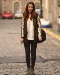 The Sequin Sleeve Jacket