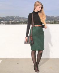 green houndstooth 
