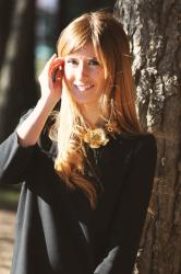 LBD + GOLD BIB NECKLACE