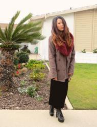 Christmas Outfit: Faux Fur + Spiked Boots