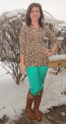 Green Denim, Leopard and Camel 