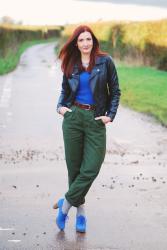 A Touch of Elvis: Blue Suede Shoes & Military Trousers