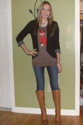 FOXY LADY:  THE OLD NAVY FOX SWEATER