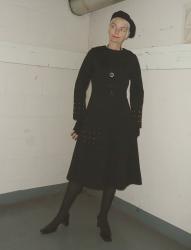 Vintage wool dress for mystery