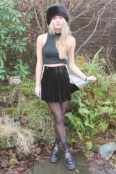 topshop pleated skirt