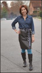 Visible Monday: Vintage Leather Skirt via GW Boutique