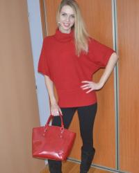 Red handbag - Outfit Nr. 3