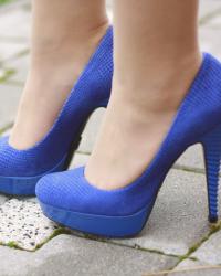 Blue heels blue day