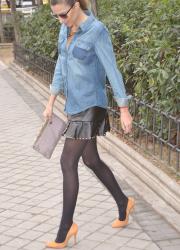Leather & denim: Basic Mix
