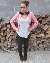 Pink blazer !!