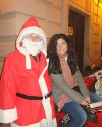 Merry Christmas from Santa and me! Buon Natale! Ho incontrato Babbo Natale oggi!! ;)