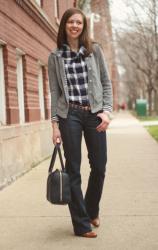 Navy & Gray - Plaid & Stripes