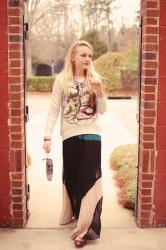 Copycat Lookbook: Pinterest- Sweatshirt + Maxi