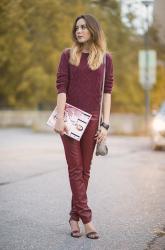 Total Burgundy Look