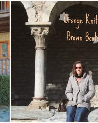 Orange Knit & Brown Boots