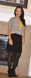 Work Style: Black and white with a pop of yellow