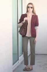 30 x 30 Day 11: Burgundy, Peach, Leopard