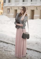 Pink Maxi Skirt from LOVE shop