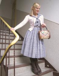 Office Girl ... With Bavarian Bag