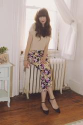 a floral trouser