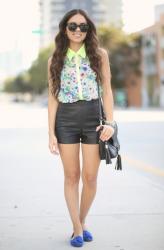 Neon, floral, and leather...
