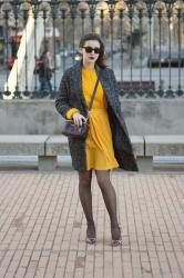 yellow sweater & skirt