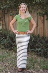 DIY maxi skirt