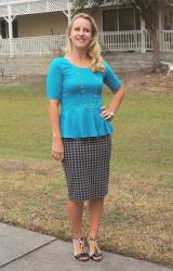 Sunday Style: Peplum and Houndstooth