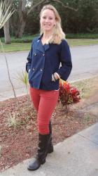 Look of the day: Navy Jacket