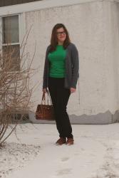 Outfit Post - Cognac and Emerald