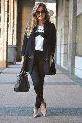 Black and white