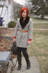 Cute Outfit of the Day: Fur Collared Coat