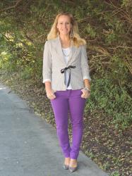 Look of the Day: Striped Blazer