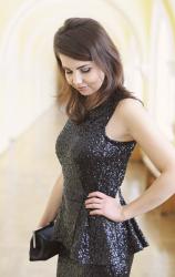 PARTY TIME! |SEQUIN PEPLUM DRESS