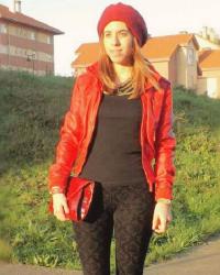 RED LEATHER