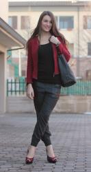 Red and Wool Pants