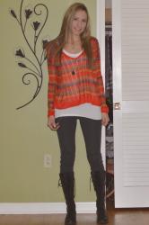 EDGY MILITARY BOOTS & ZIG ZAG SWEATER