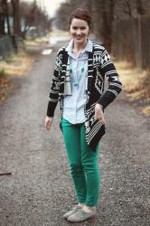 Outfit of the Week - Aztec & Green