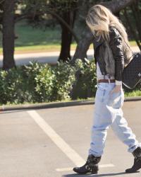 THE BAG + WILD OVERSIZED JEANS