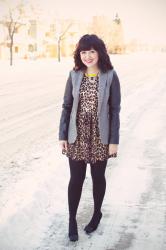 Leopard print, lace & leather.
