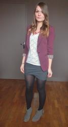 Blazer bordeaux + Ludka ♥