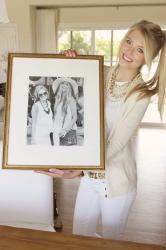 DIY Craft: Oversized Gold Framed Photo