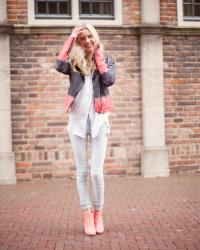 OUTFIT: Pink and Coral Dip Dye