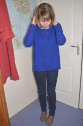 Petit Pull Bleu et grand froid !